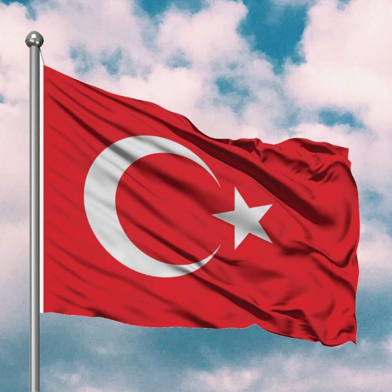 Türk Bayrağı 20x30 Alpaka