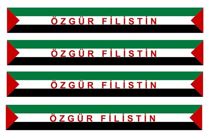 ÖZGÜR FİLİSTİN YAZILI ATKI (25ADET)