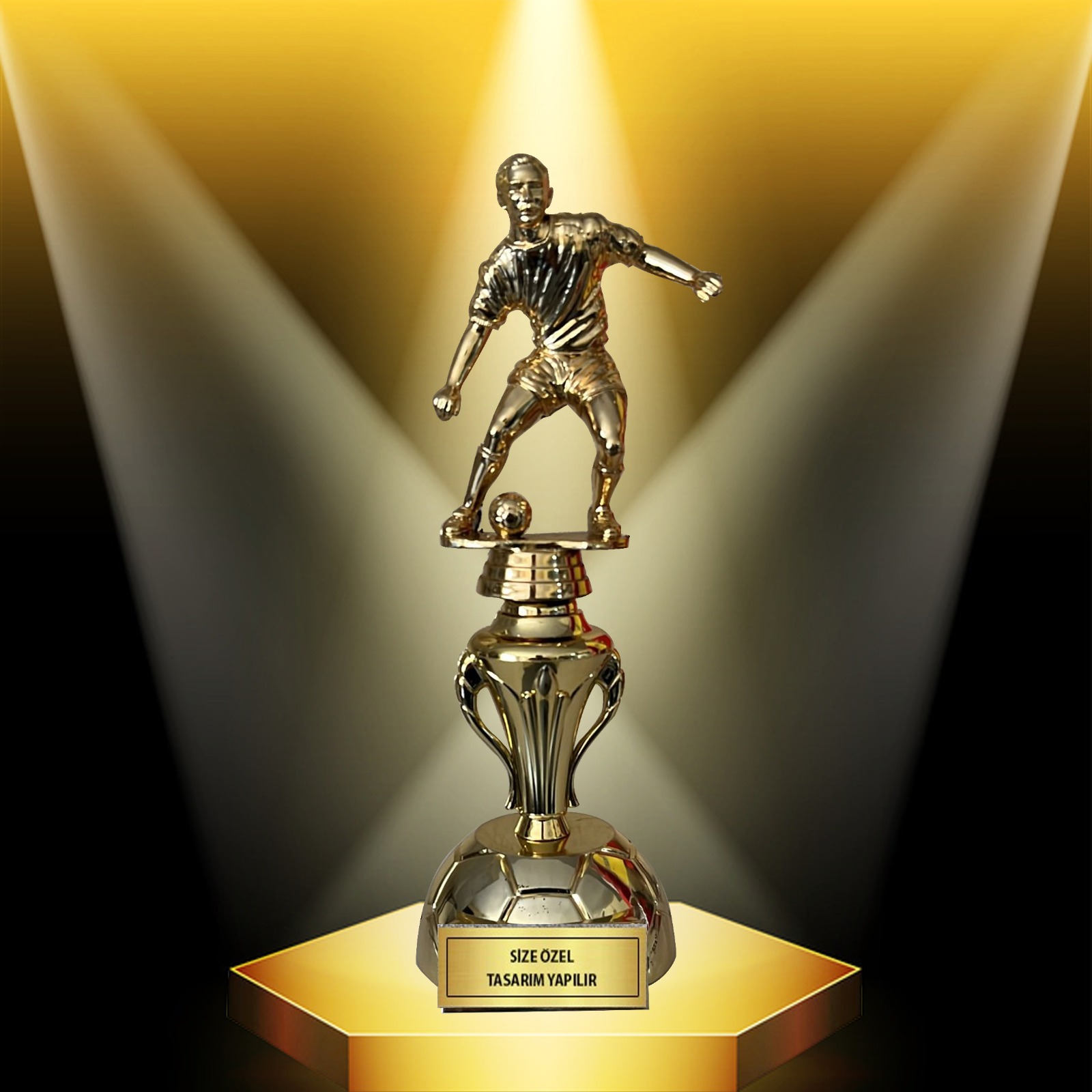 FUTBOL GOLD KUPA 26CM