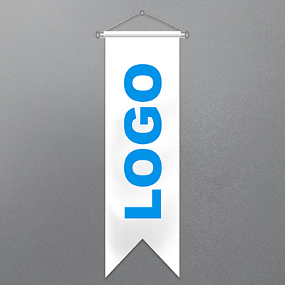 100x300 Logo Baskılı Kırlangıç Bayrak
