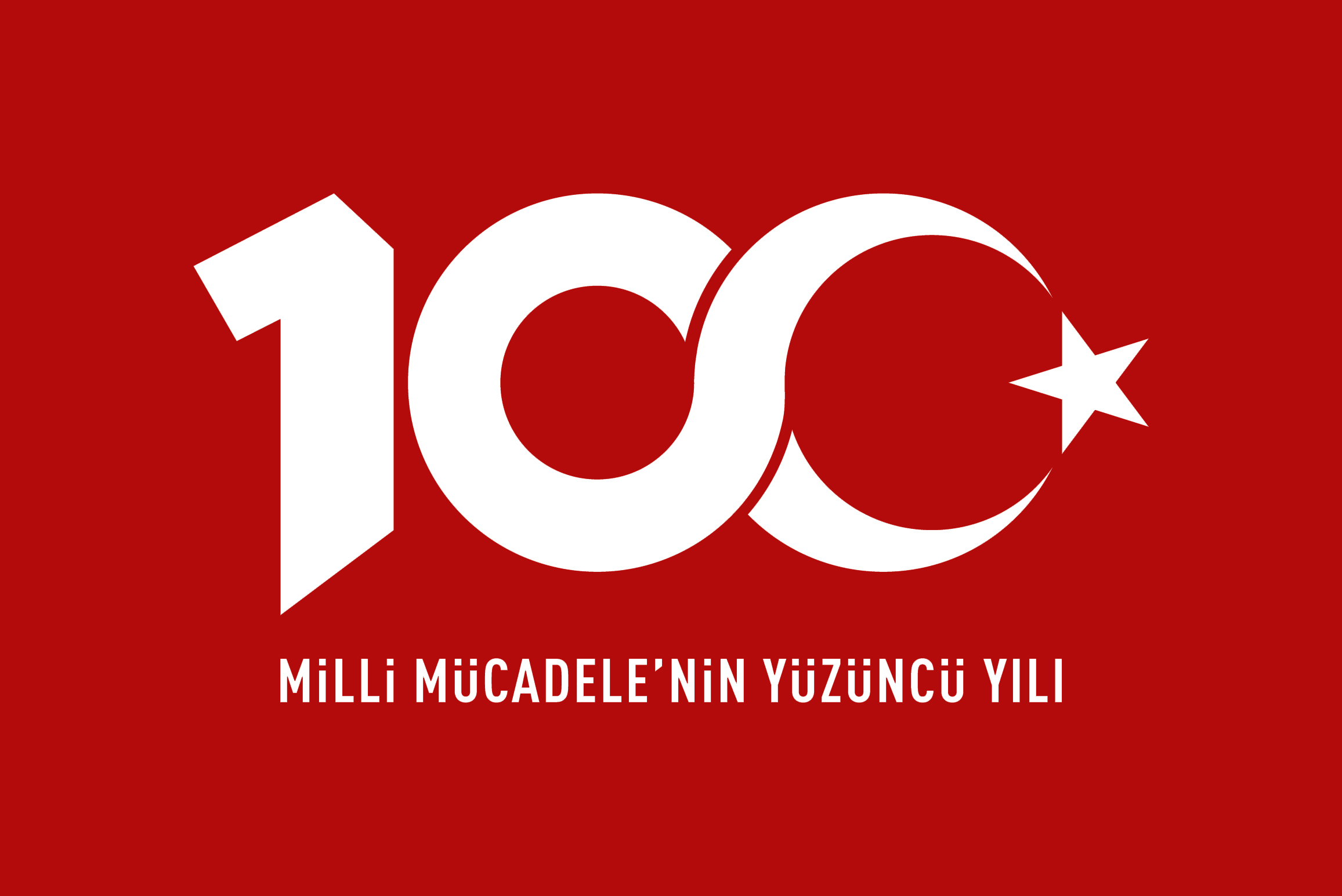 100 Yıl Logolu Türk Bayrağı 100x150